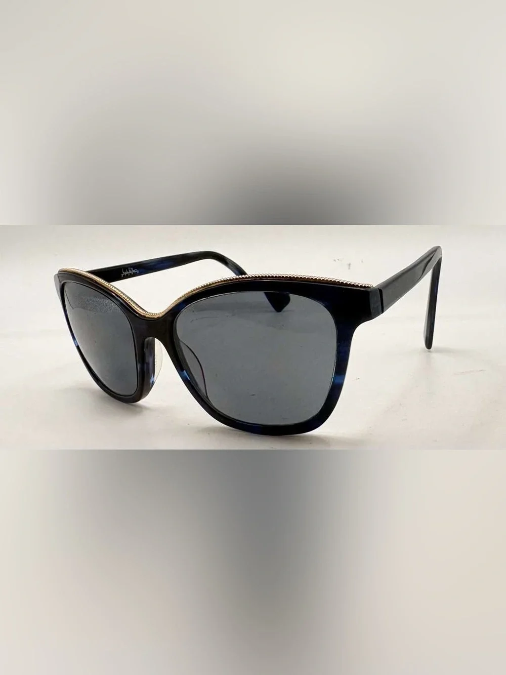 Nicole Miller NMS 15 Blue Oval Sunglasses Frames Only